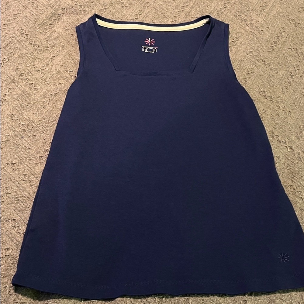Isaac Mizrahi Deep Blue Tank Top